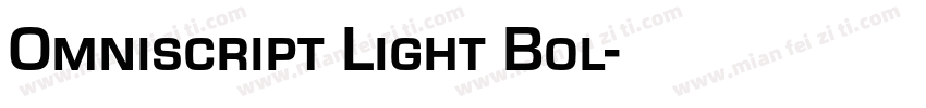 Omniscript Light Bol字体转换